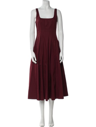 Staud Square Neckline Long Dress