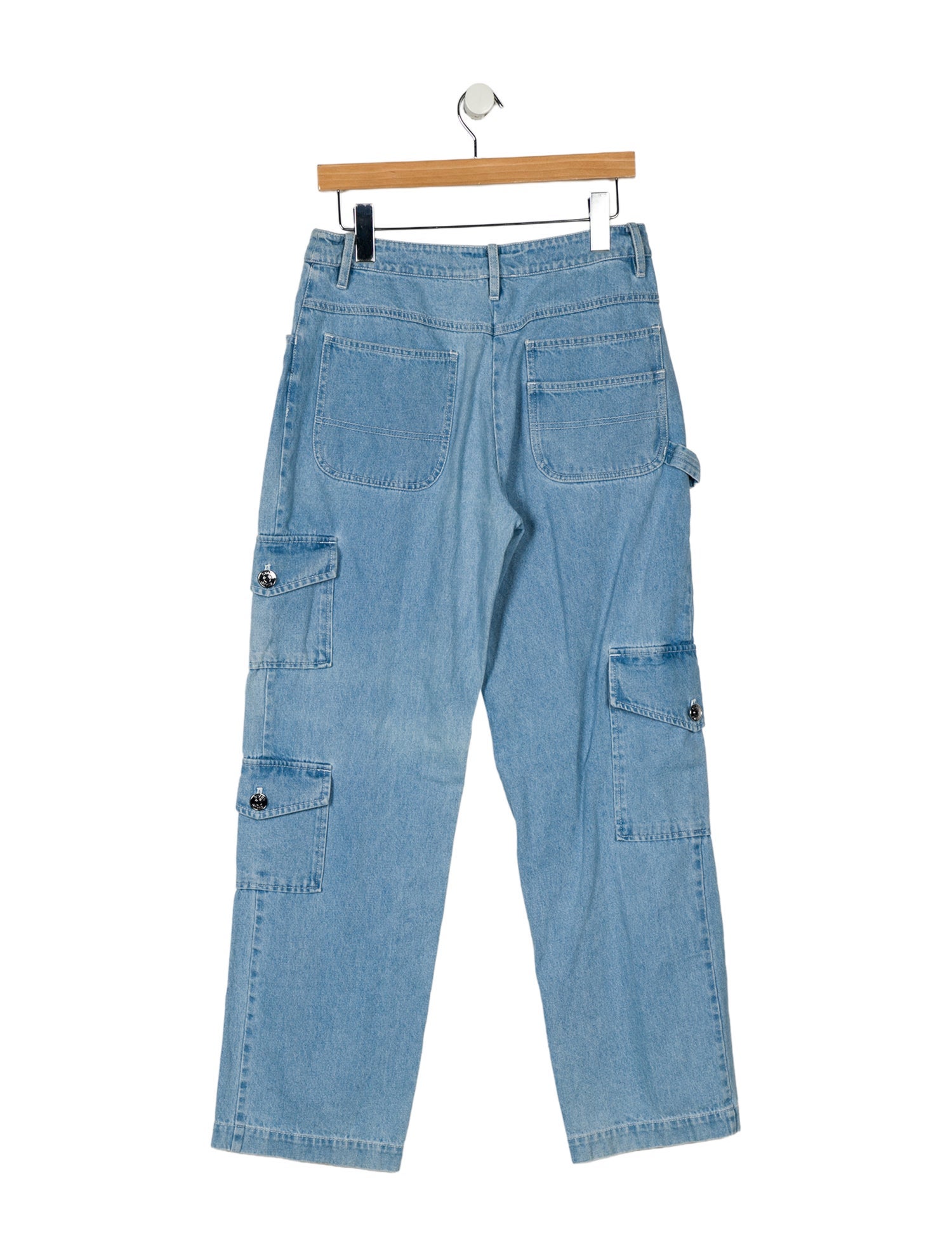 Staud Mid-Rise Straight Leg Jeans