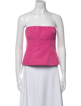 Staud Strapless Crop Top