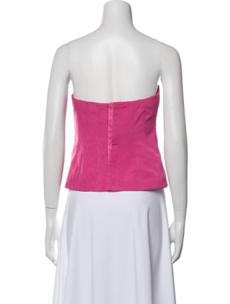 Staud Strapless Crop Top