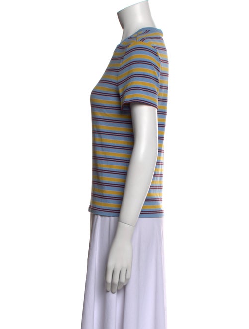 Staud Striped Crew Neck T-Shirt