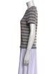 Staud Striped Crew Neck T-Shirt