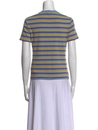 Staud Striped Crew Neck T-Shirt