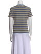 Staud Striped Crew Neck T-Shirt