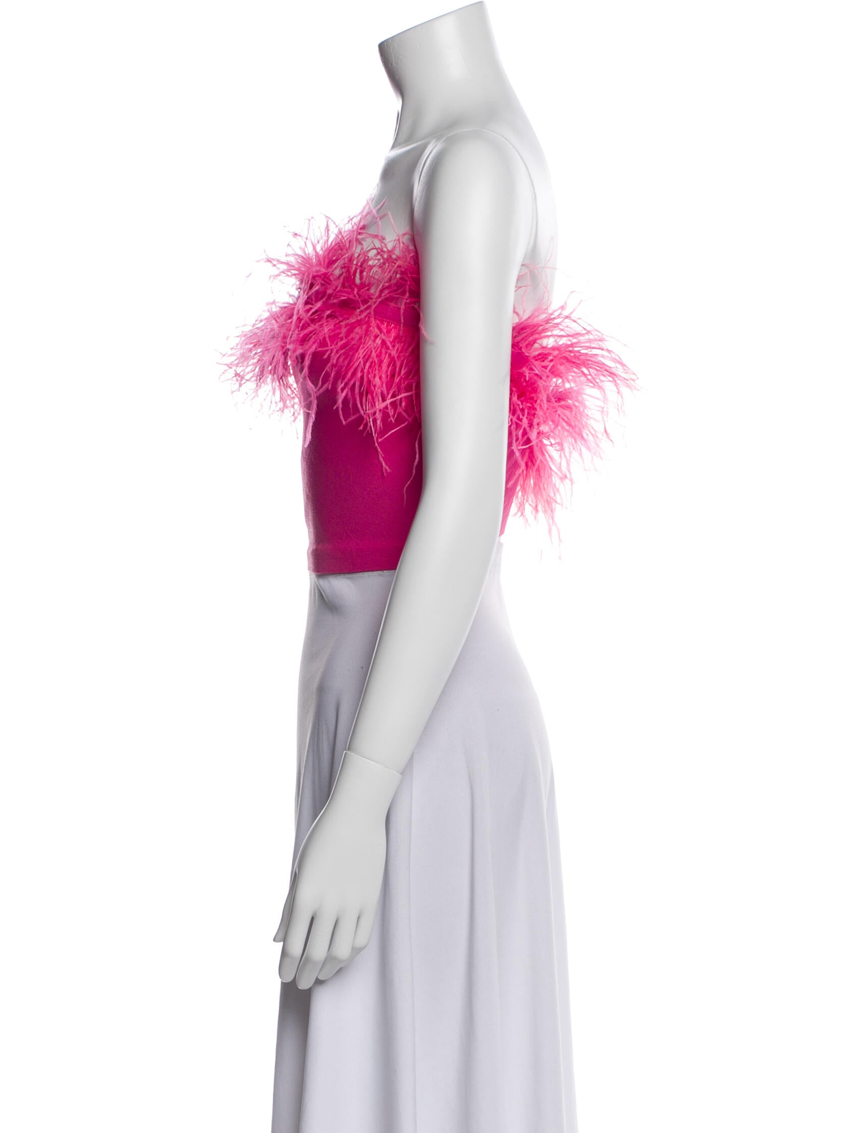 Staud Strapless Crop Top