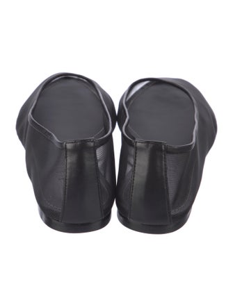 Staud Mesh Leather Trim Embellishment Ballet Flats