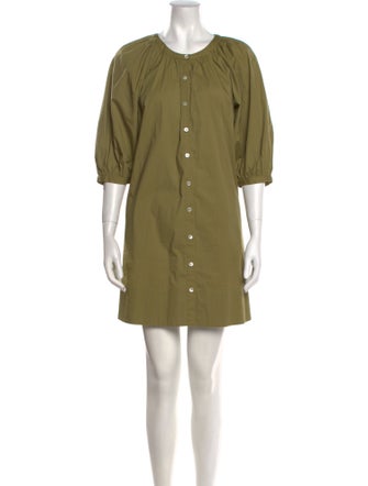 Staud Crew Neck Mini Dress