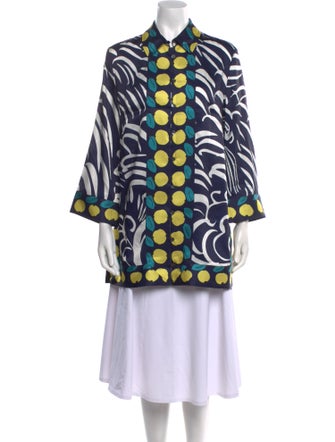 Staud Printed Mock Neck Tunic