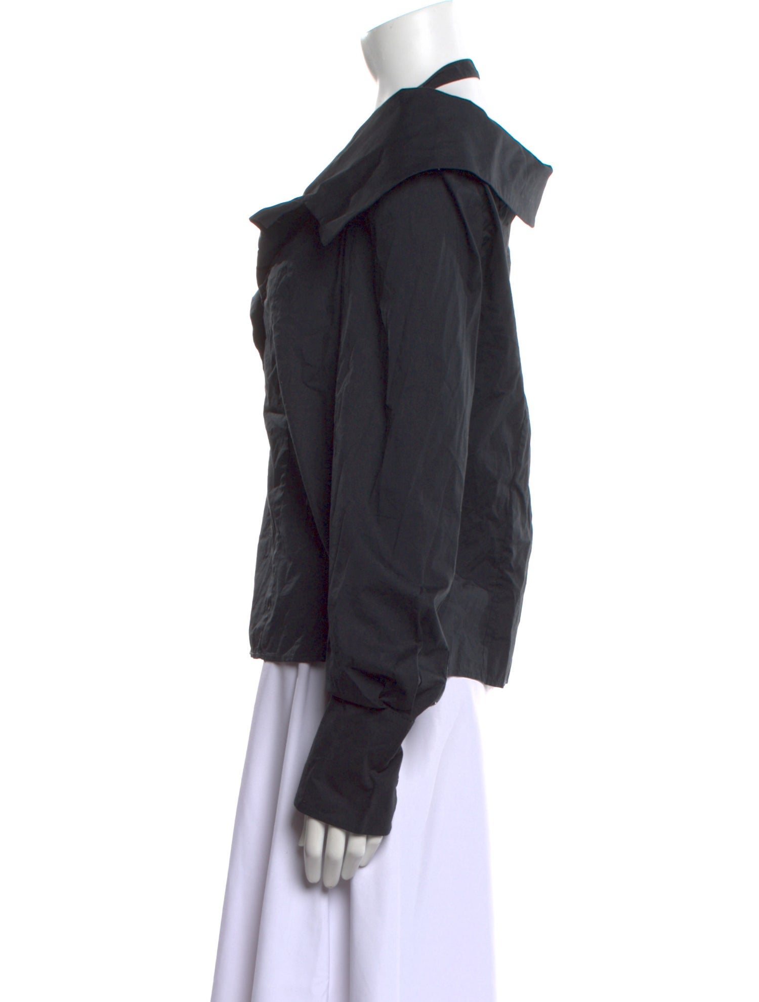 Staud V-Neck Long Sleeve Blouse