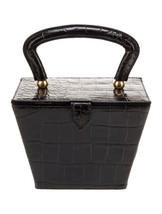 Staud Embossed Leather Bucket Bag