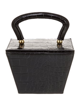 Staud Embossed Leather Bucket Bag