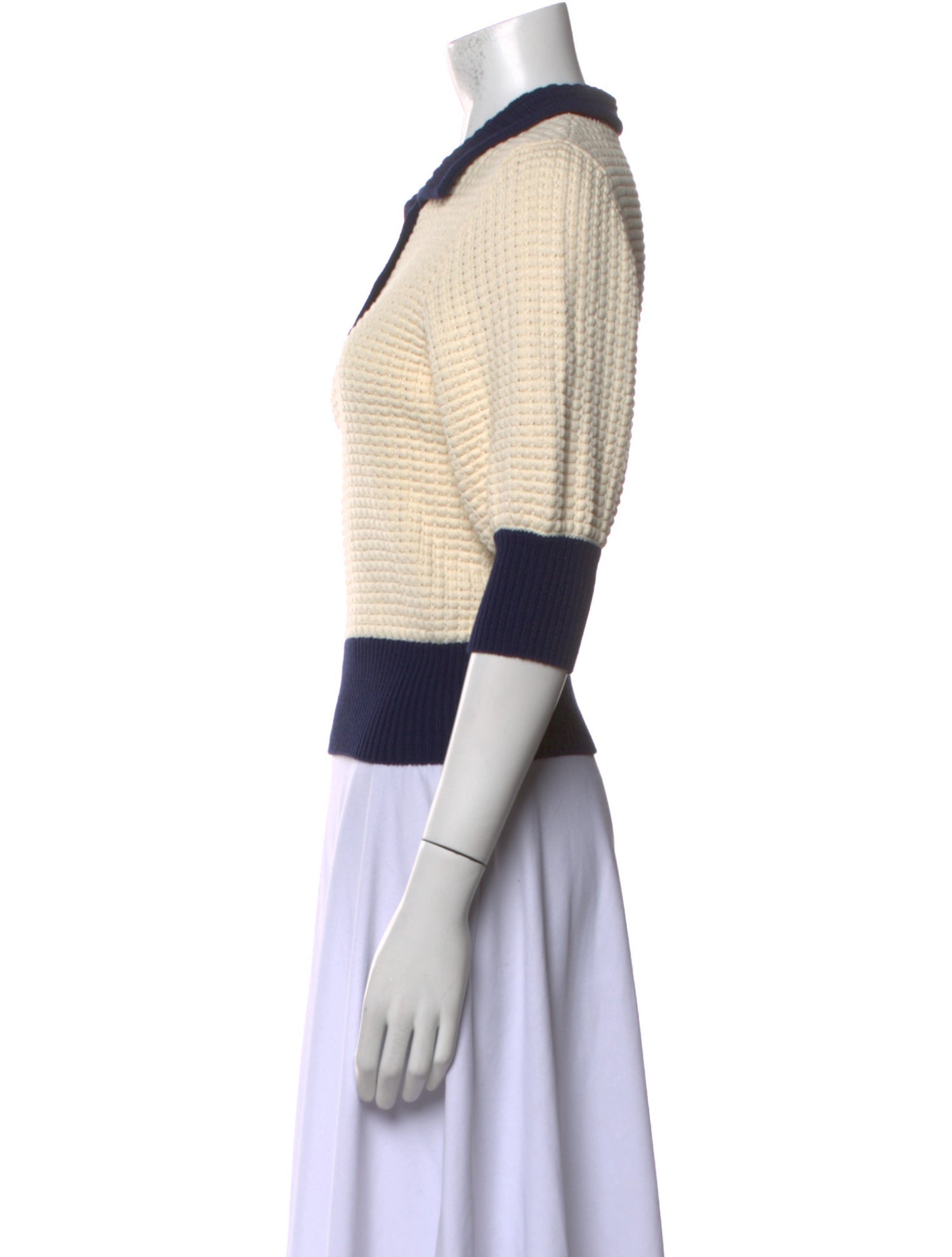 Staud Colorblock Pattern Crew Neck Sweater w/ Tags