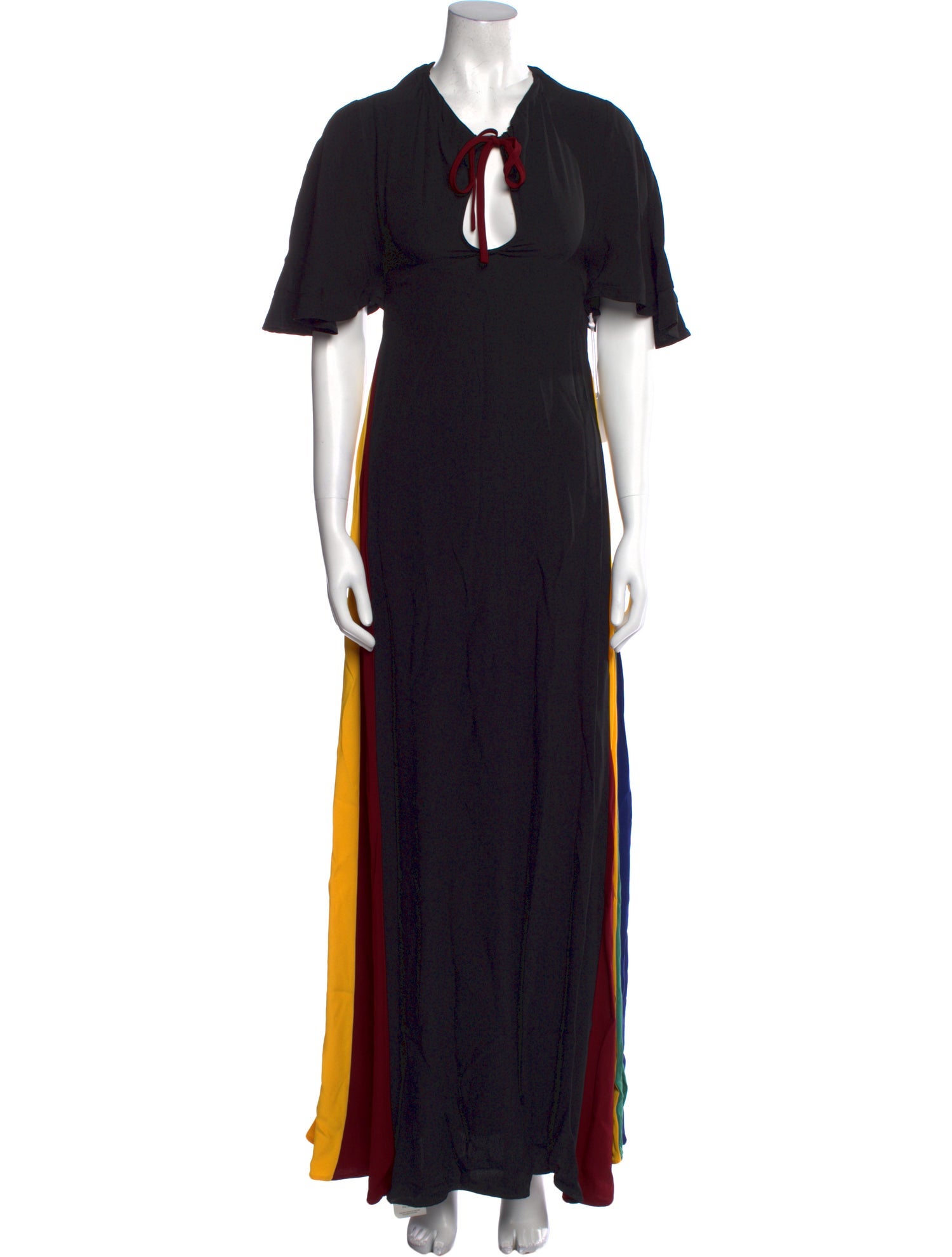 Staud V-Neck Long Dress