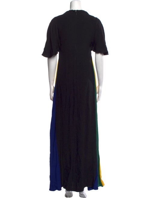 Staud V-Neck Long Dress