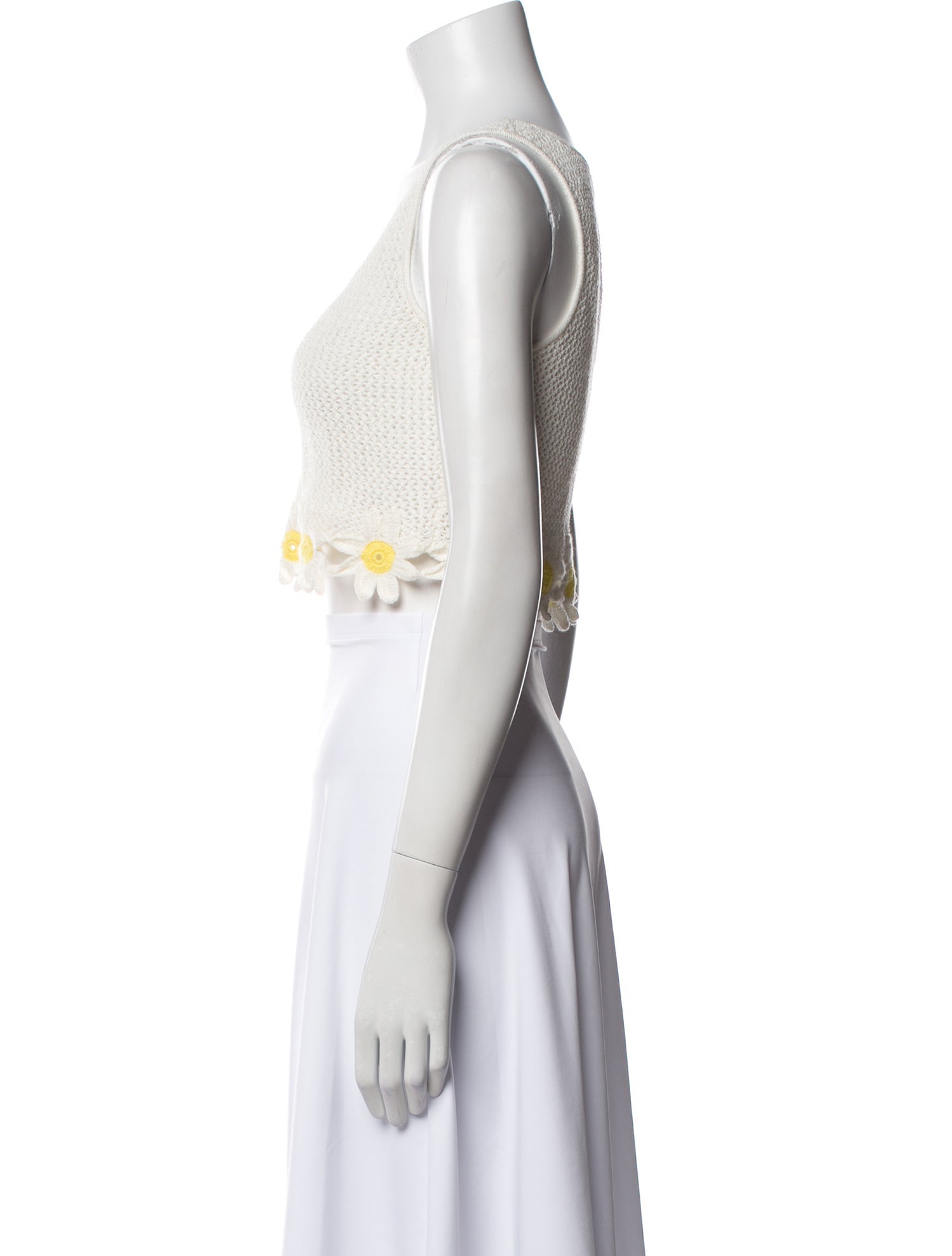 Staud Scoop Neck Sleeveless Crop Top