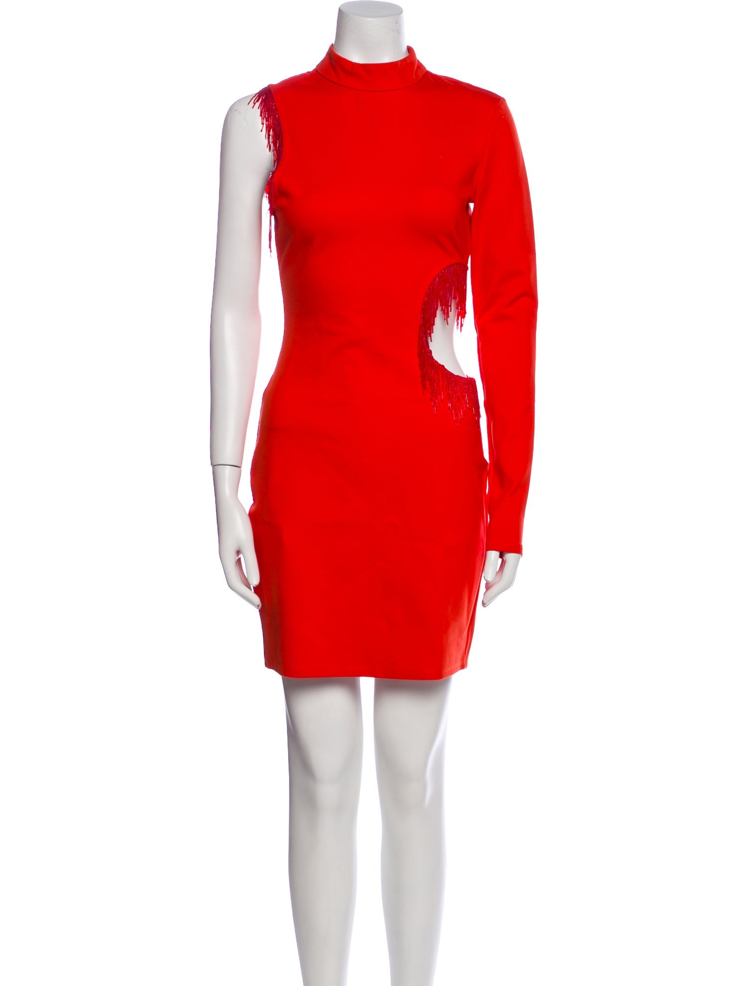 Staud Mock Neck Mini Dress