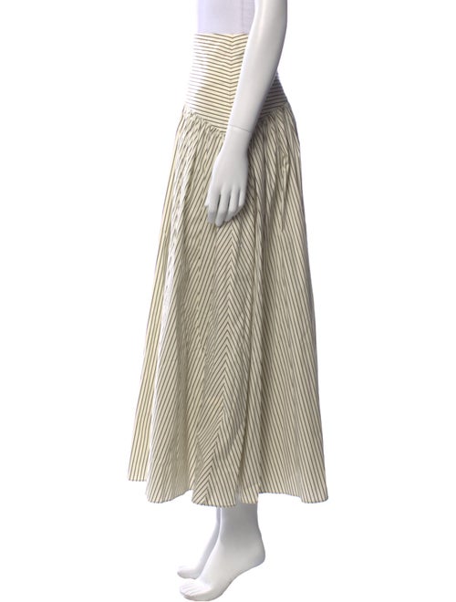 Staud Striped Midi Length Skirt