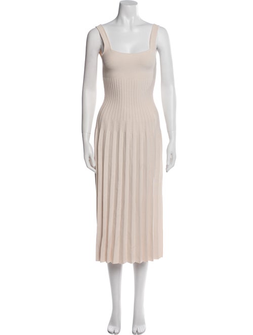 Staud Square Neckline Midi Length Dress