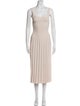 Staud Square Neckline Midi Length Dress