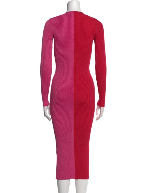 Staud Colorblock Pattern Long Dress