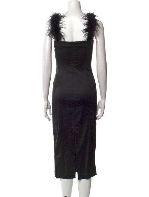 Staud Square Neckline Midi Length Dress