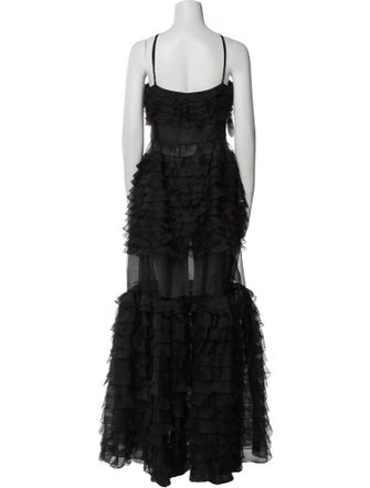 Staud Halterneck Long Dress