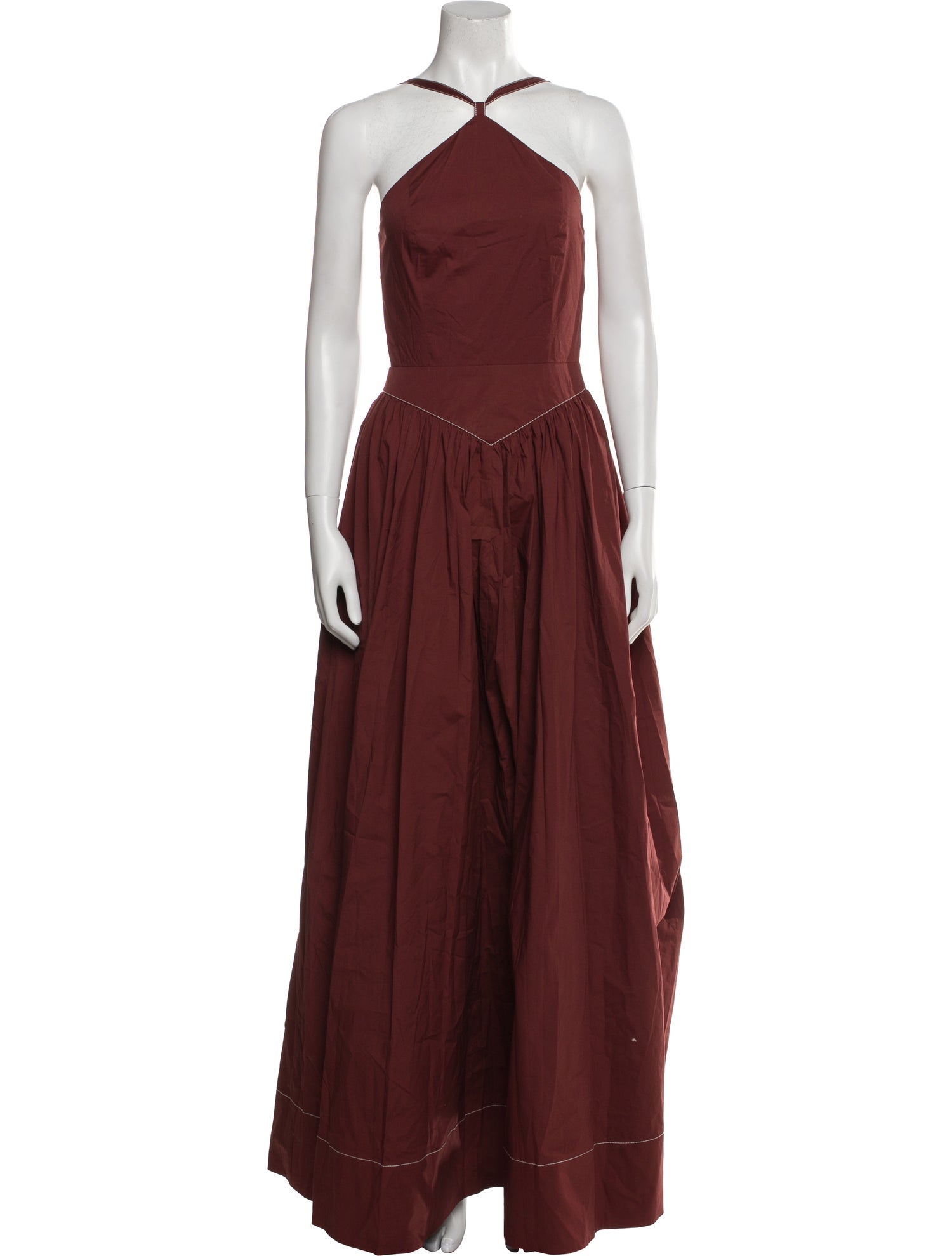 Staud Halterneck Long Dress