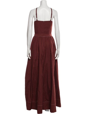 Staud Halterneck Long Dress