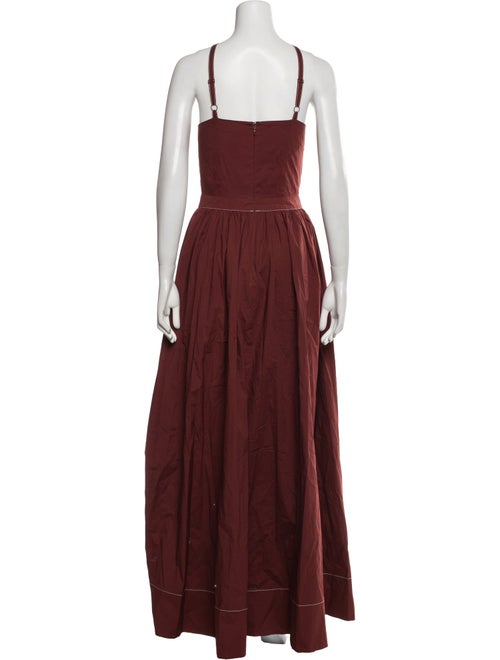 Staud Halterneck Long Dress