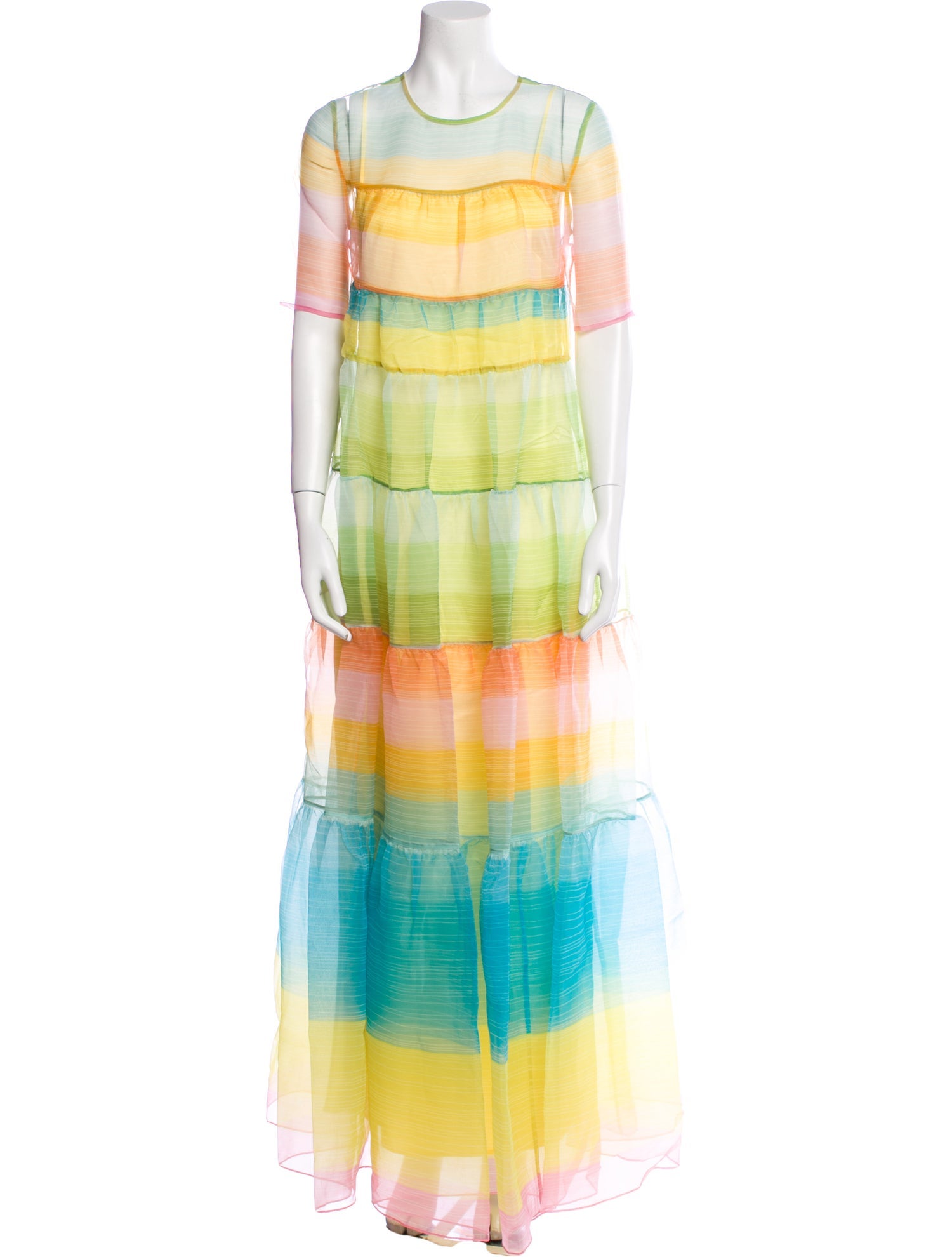 Staud Tie-Dye Print Long Dress