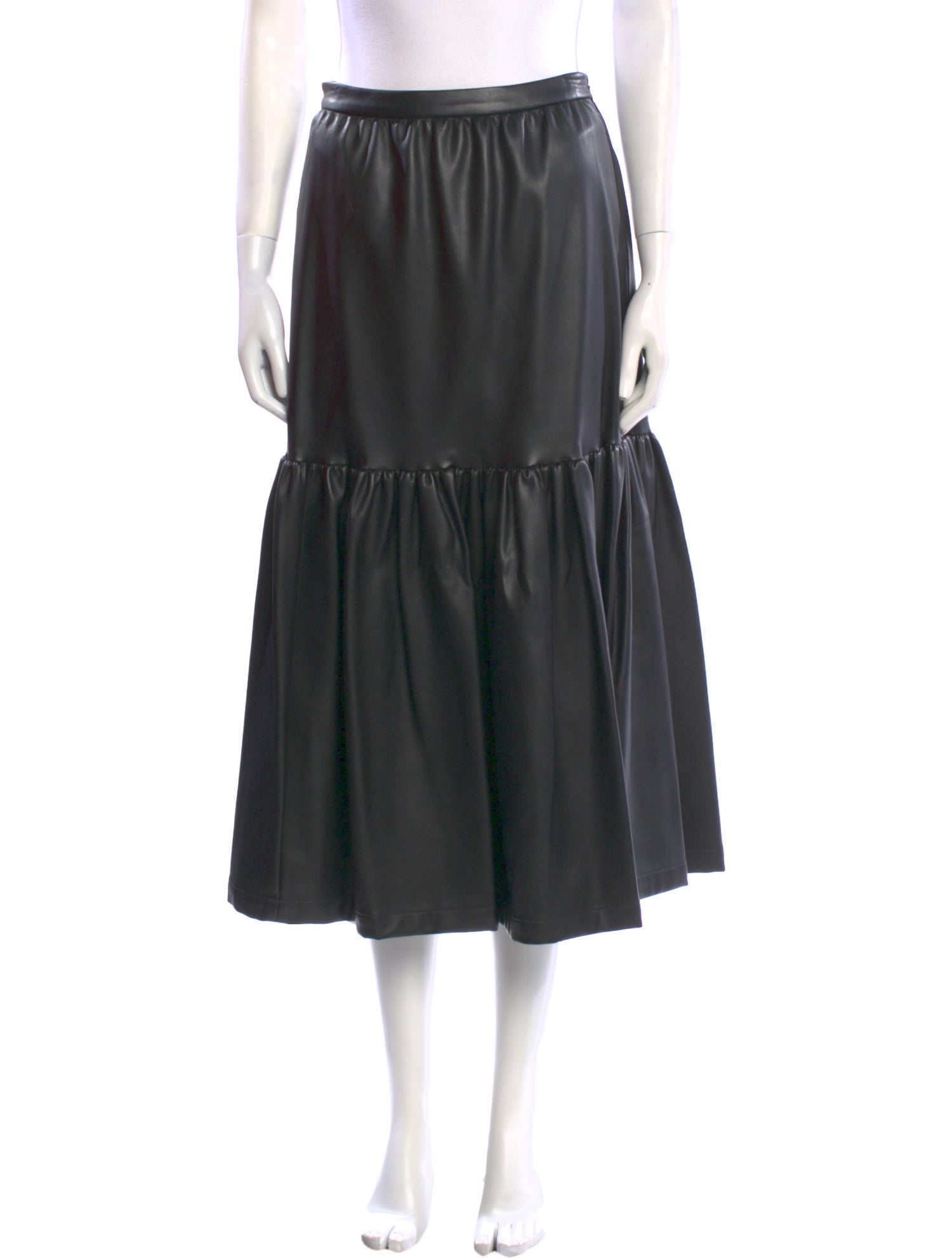 Staud Ruffle Embellishment Midi Length Skirt