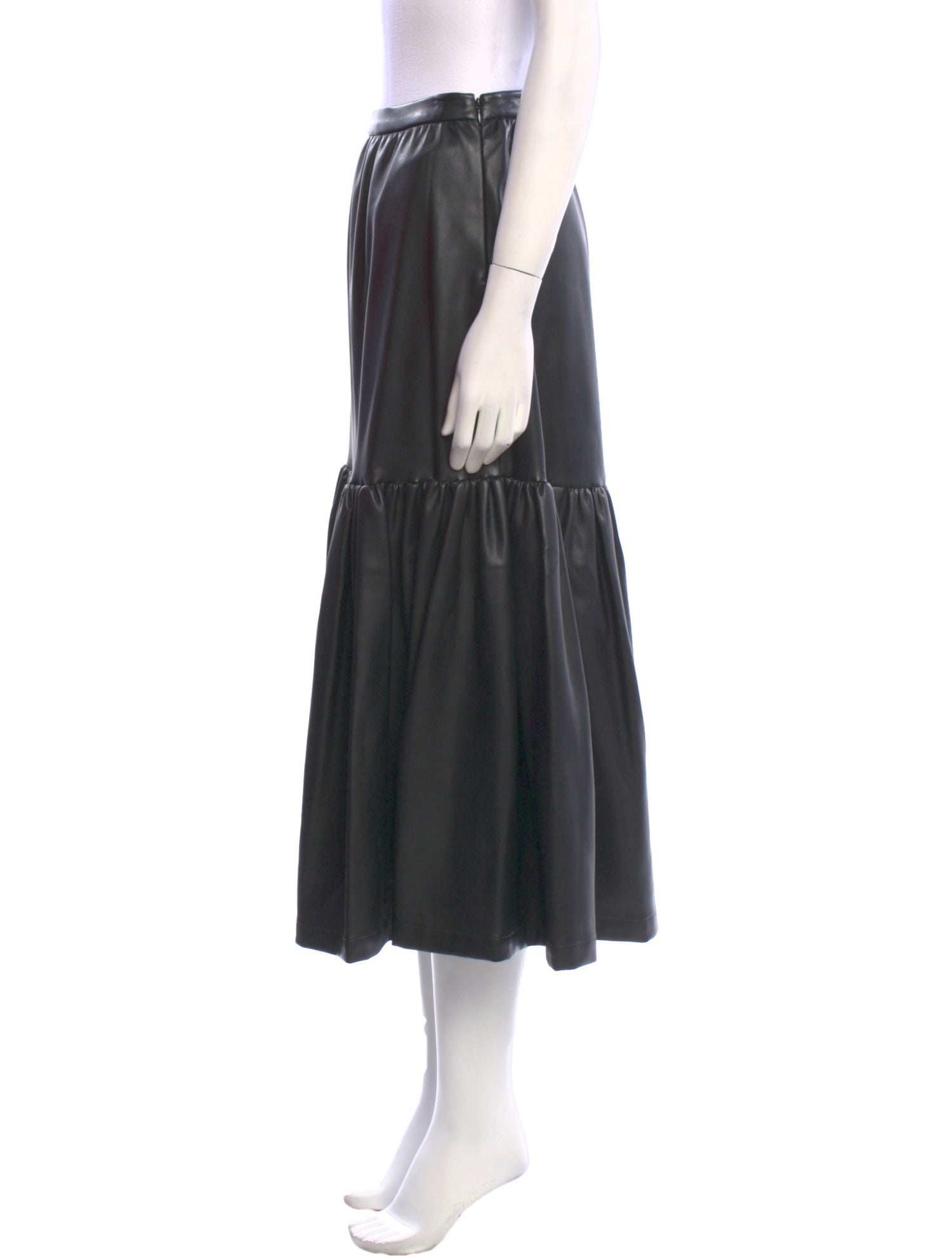 Staud Ruffle Embellishment Midi Length Skirt