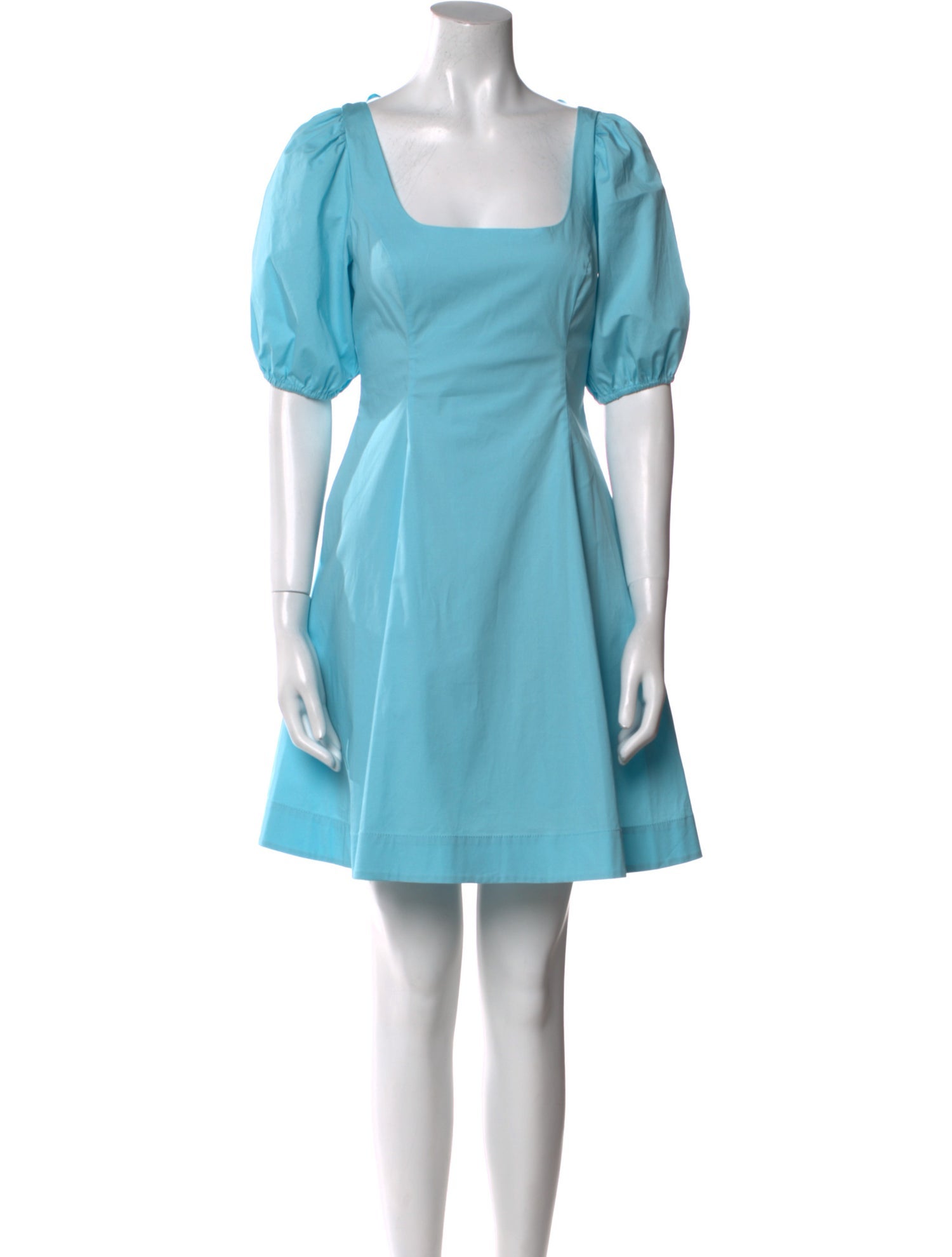 Staud Square Neckline Mini Dress