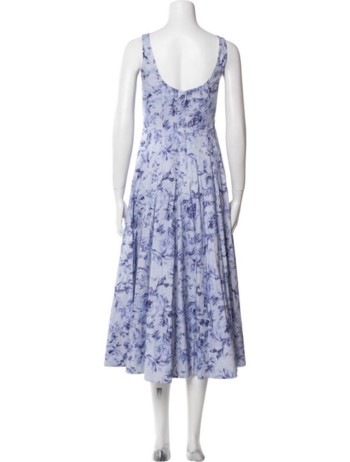 Staud Floral Print Long Dress