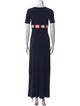 Staud Crew Neck Long Dress