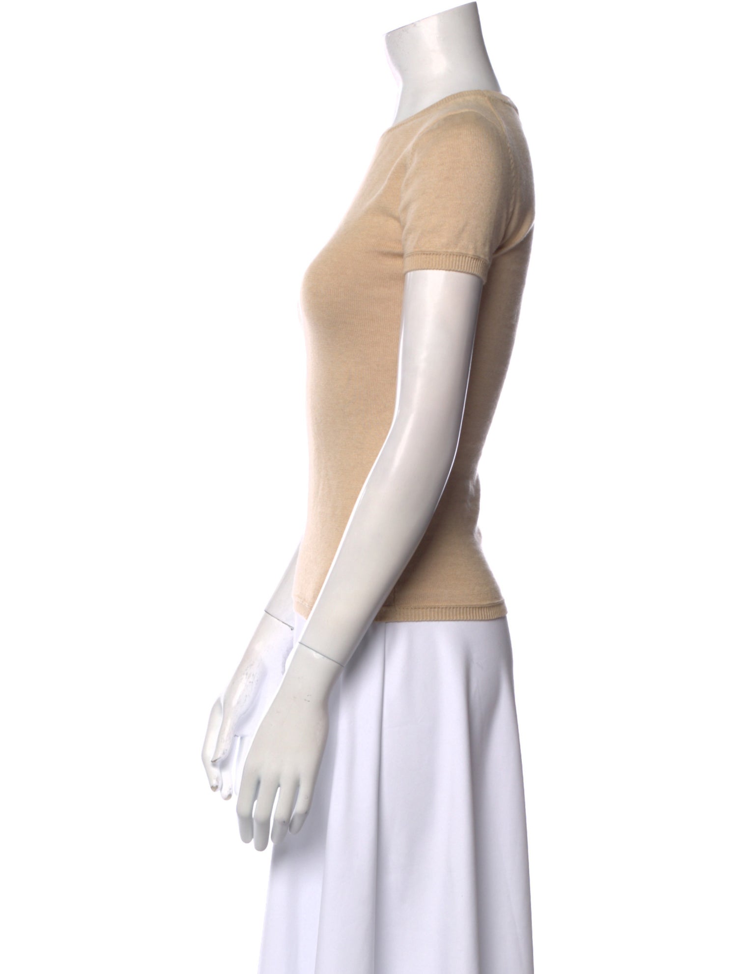 Staud Bateau Neckline Short Sleeve Top