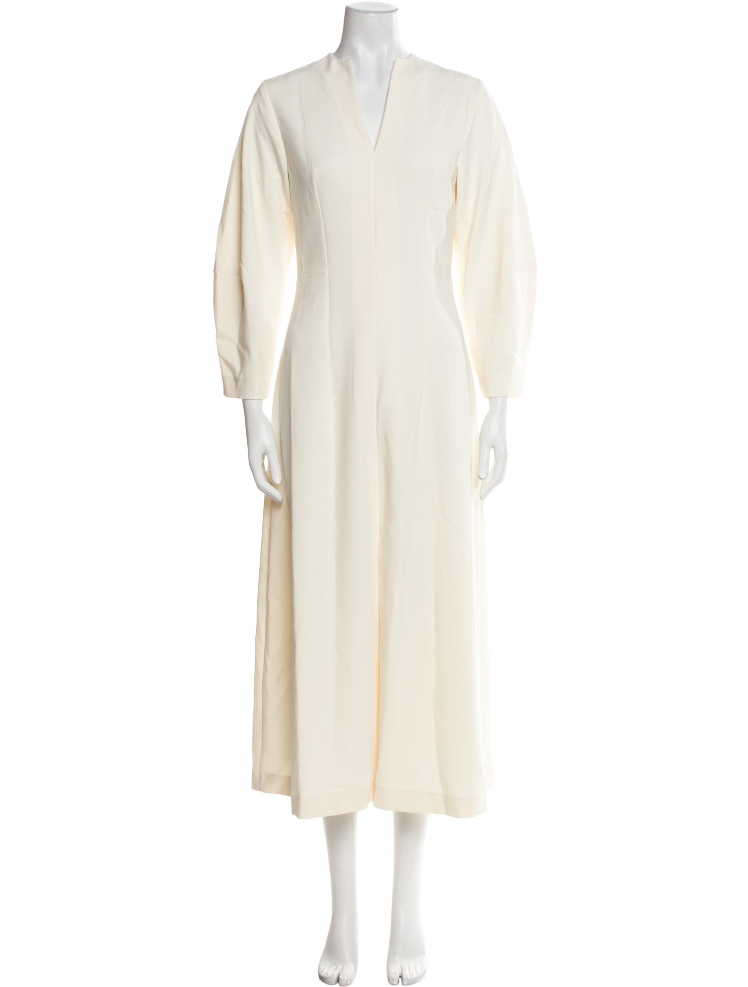 Staud V-Neck Long Dress