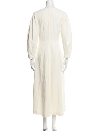 Staud V-Neck Long Dress