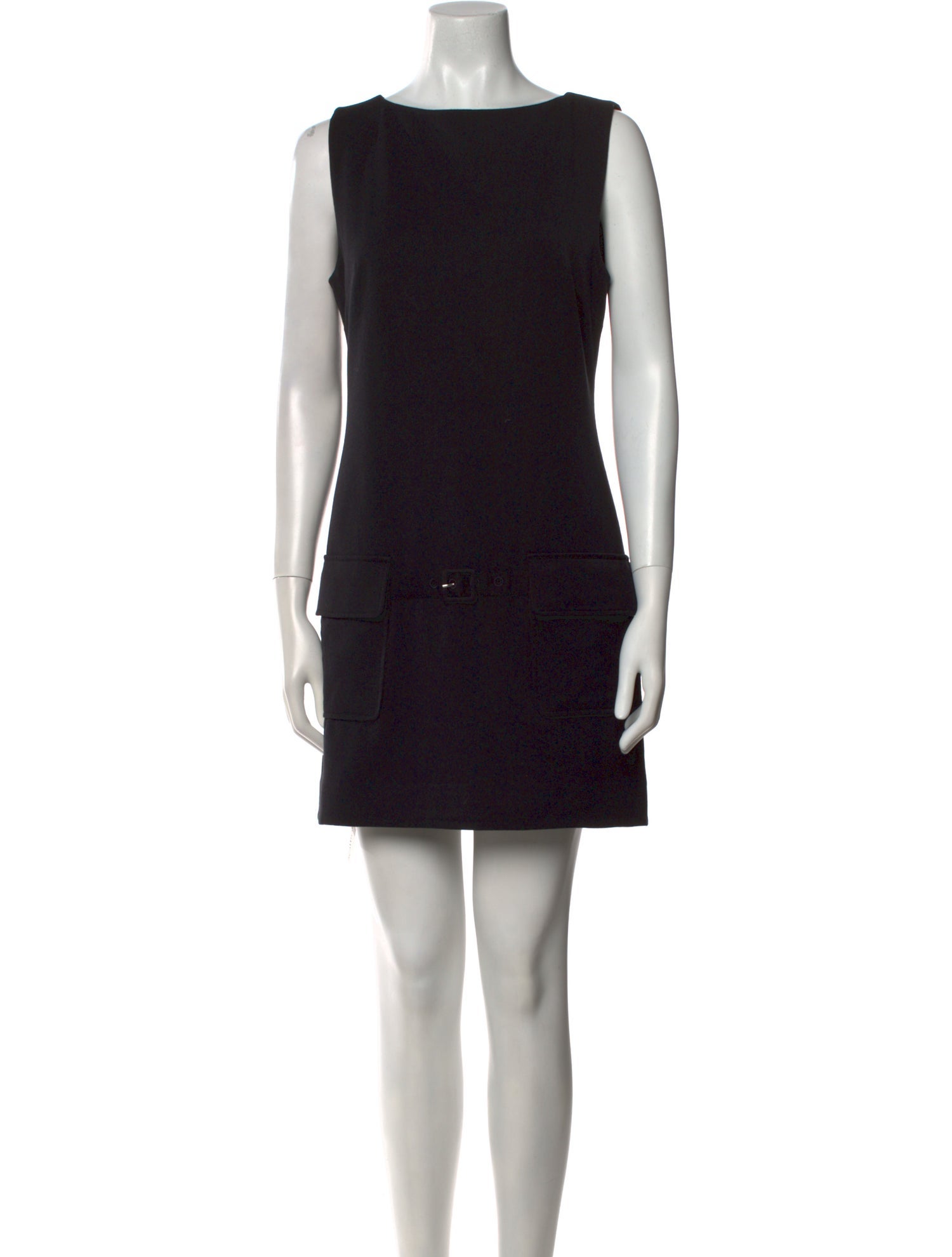 Staud Bateau Neckline Mini Dress