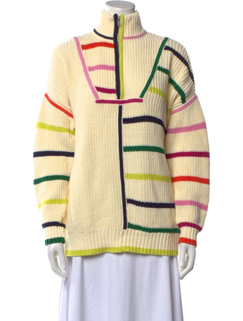 Staud Striped Turtleneck Sweater
