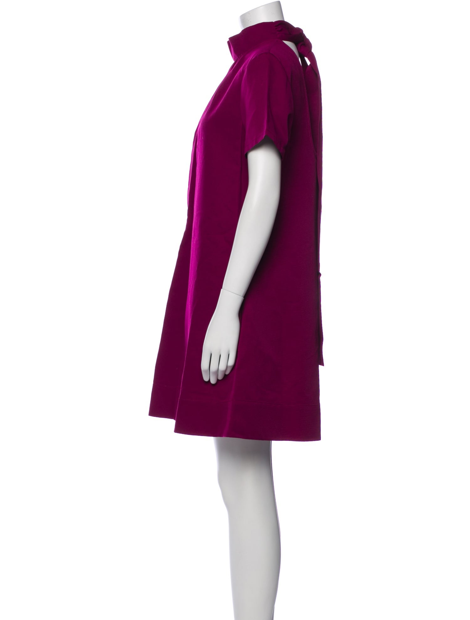 Staud Mock Neck Mini Dress