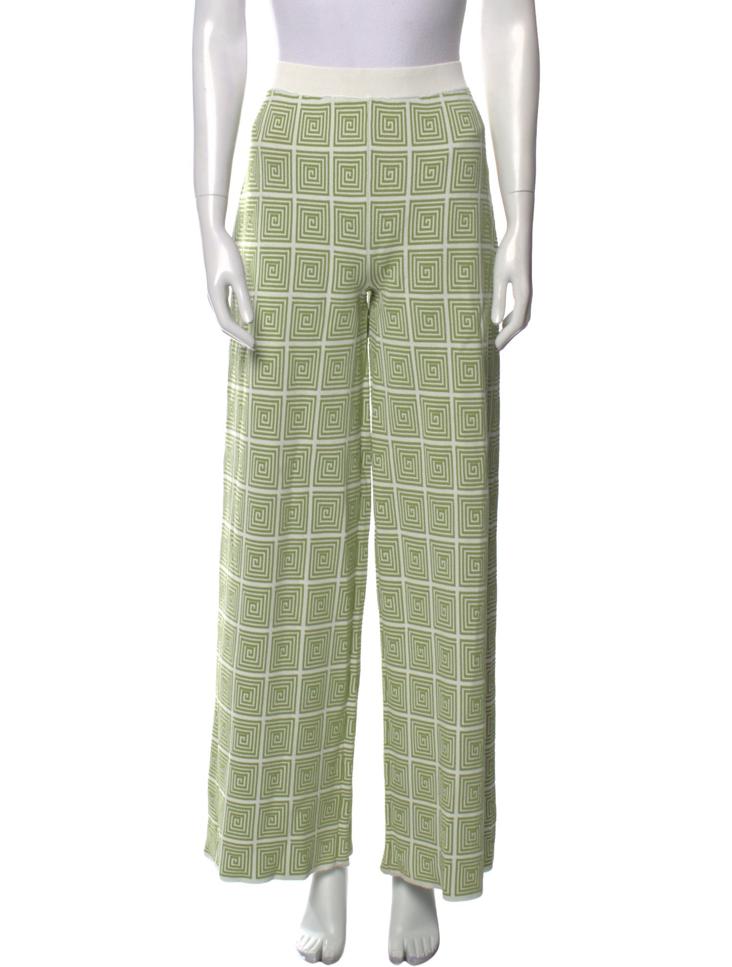 Staud Plaid Print Wide Leg Pants