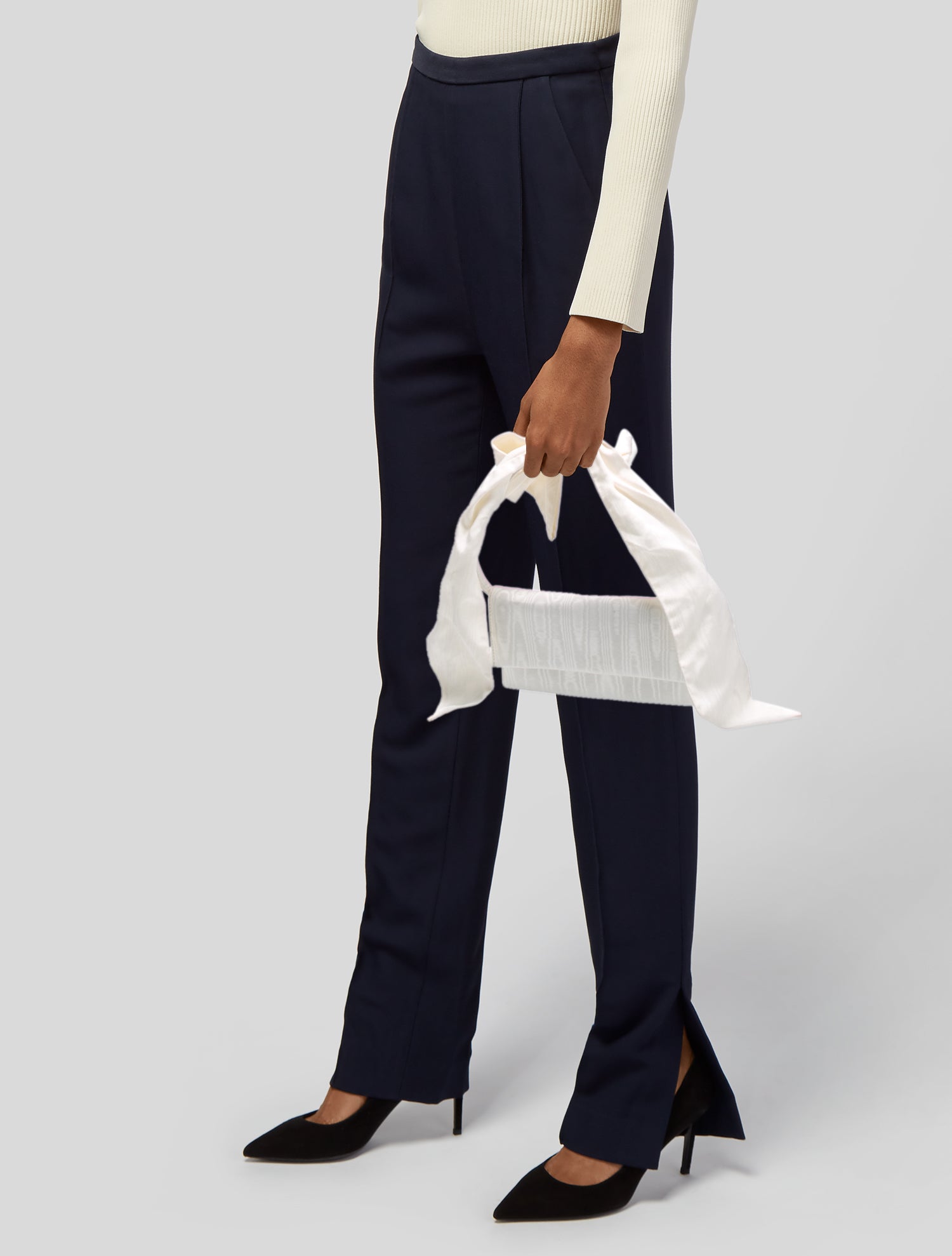 Staud Satin Top Handle Bag