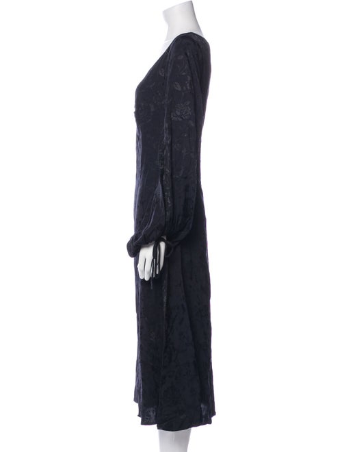 Staud V-Neck Long Dress