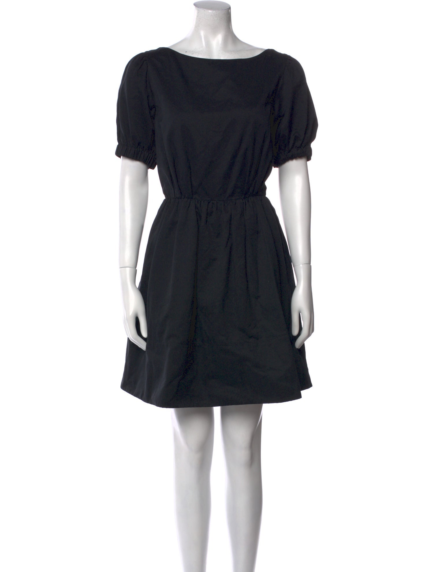 Staud Bateau Neckline Mini Dress