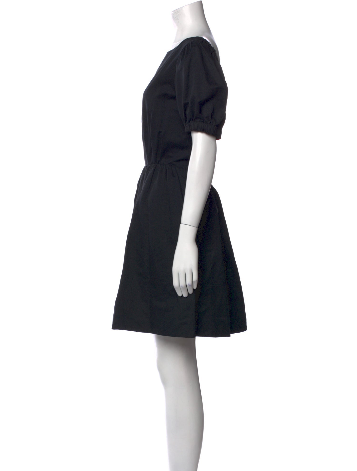 Staud Bateau Neckline Mini Dress