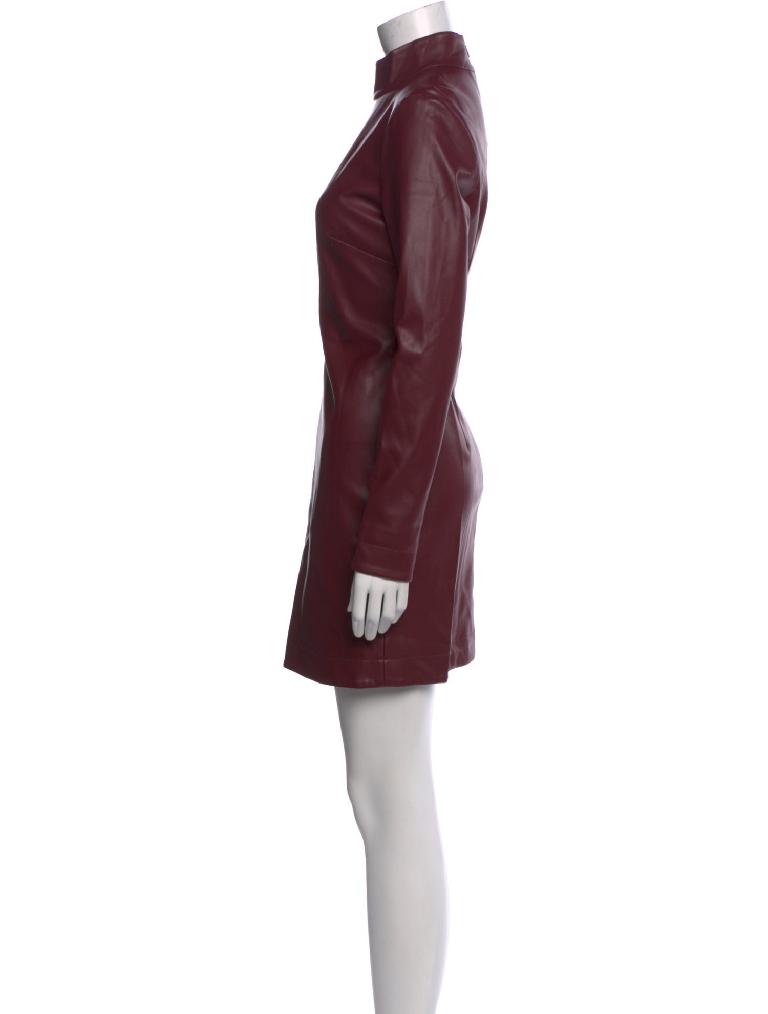 Staud Mock Neck Mini Dress