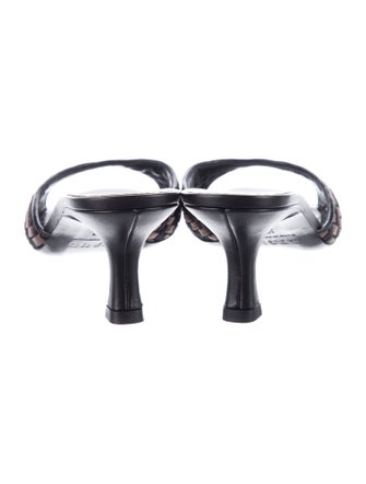 Staud Leather Printed Slides