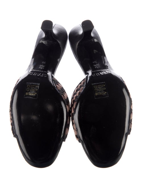 Staud Leather Printed Slides