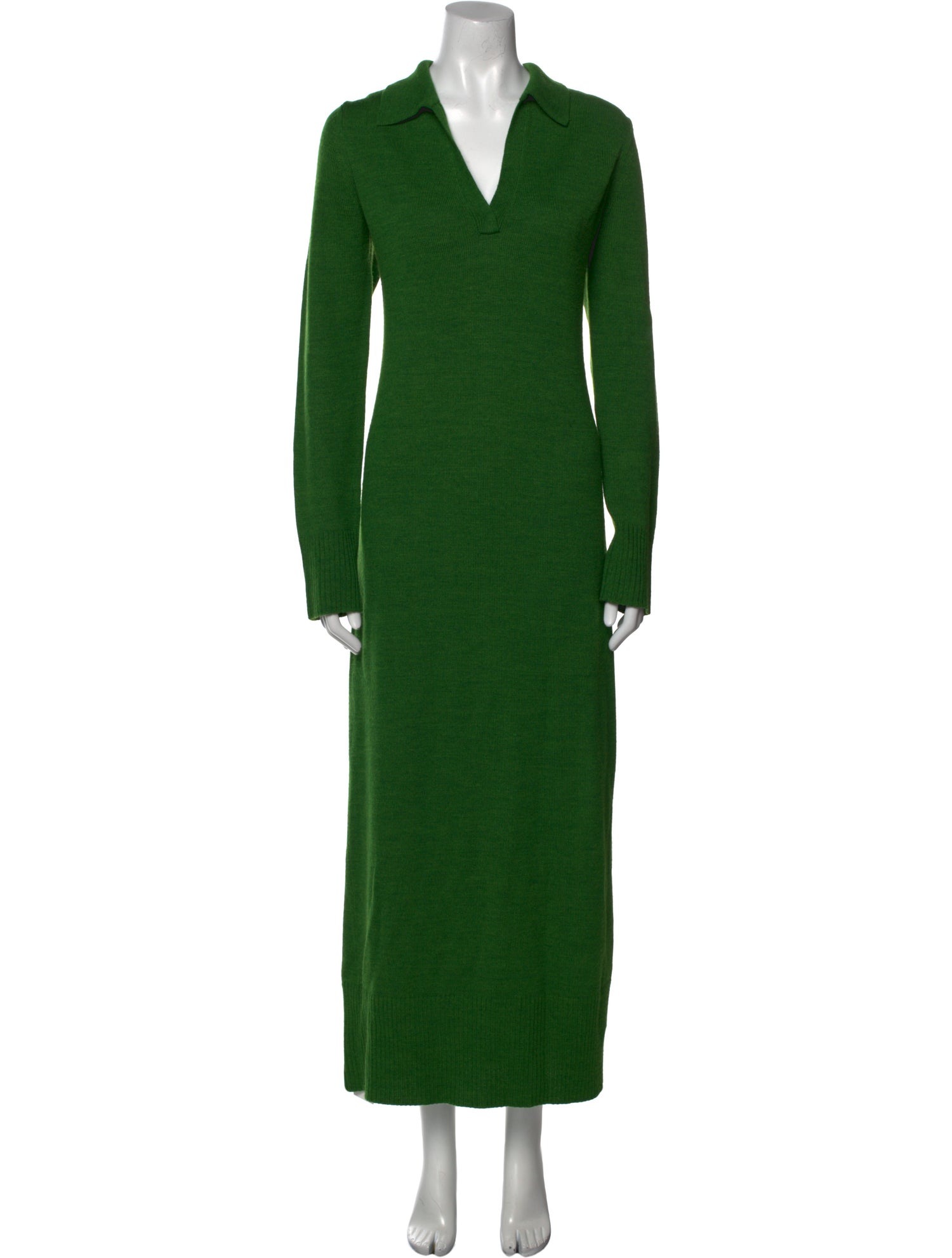 Staud V-Neck Long Dress